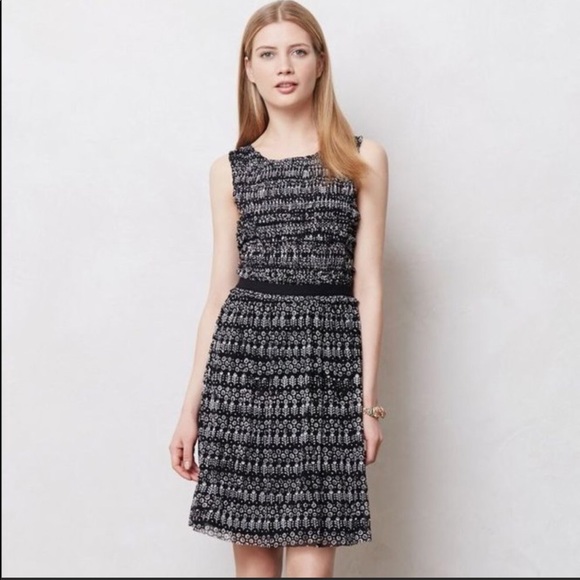 Anthro Postmark Swiss Dots Mesh Dress - Picture 1 of 8